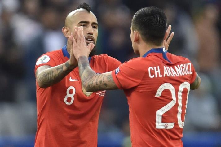 Vidal, Aránguiz e Isla en La Roja