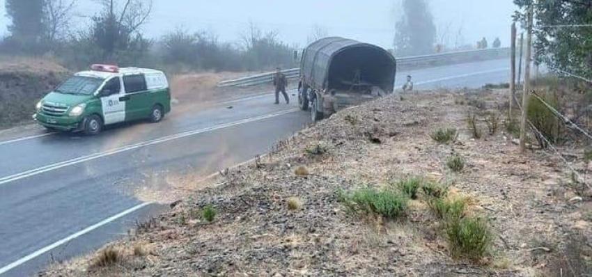 Un militar muerto y cinco heridos deja accidente de camión del Ejército en Marchigüe