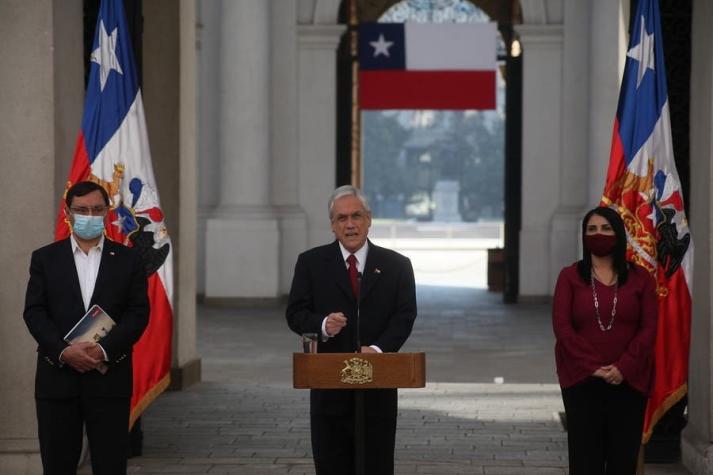 Piñera pide "comprensión y tranquilidad" ante entrega de 2,5 millones de canasta de alimentos