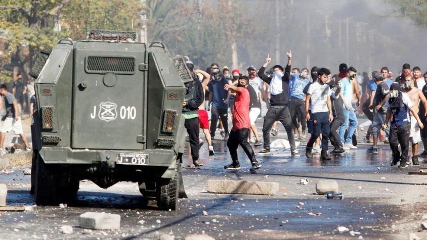 BBC: Las imágenes de las protestas en Santiago por la difícil situación económica por el COVID-19
