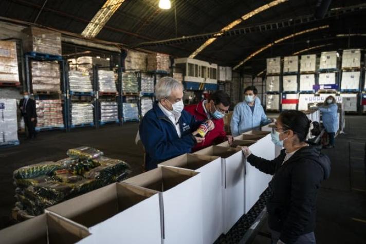 Presidente Piñera y entrega de alimentos: "Es un esfuerzo gigantesco de producción y logística"