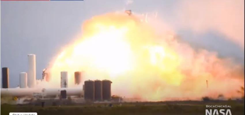 Prototipo de nave espacial SpaceX explota tras una prueba