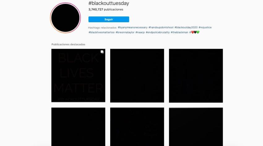 Instagram: ¿Por qué hay publicaciones en negro y qué es el #BlackOutTuesday?
