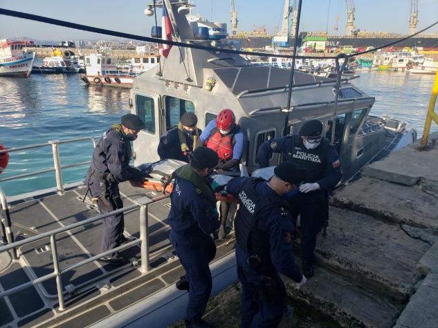 Armada rescata cuerpo sin vida en la bahía de Valparaíso