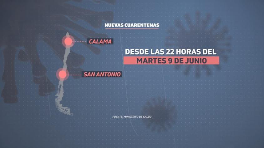 [VIDEO] Calama y San Antonio entran a cuarentena este martes