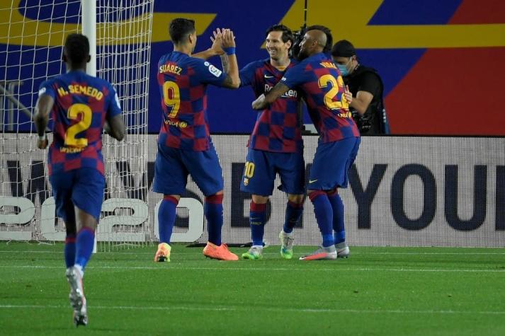 Arturo Vidal juega 30 minutos en nuevo triunfo del Barcelona en La Liga