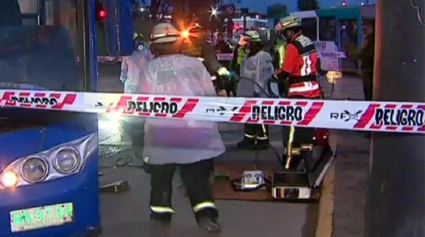 Mujer muere tras ser atropellada por bus de Red (ex Transantiago) en Vespucio con Bilbao