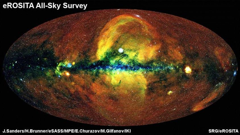 Qué muestra este espectacular mapa del Universo en rayos X