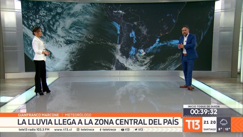 [VIDEO] Lluvias en Santiago continuarán la madrugada de este martes