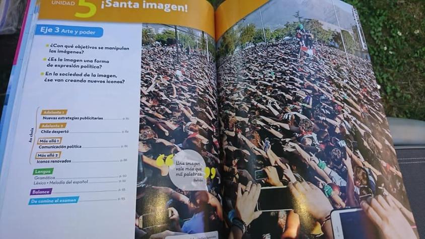 Libros estudiantiles de Francia utilizan imágenes del estallido social ocurrido en nuestro país