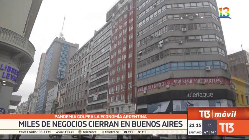 [VIDEO] Pandemia golpea economía argentina: Miles de negocios cierran en Buenos Aires