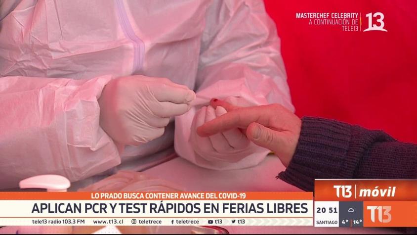 [VIDEO] Aplican PCR y test rápidos en ferias libres de Lo Prado