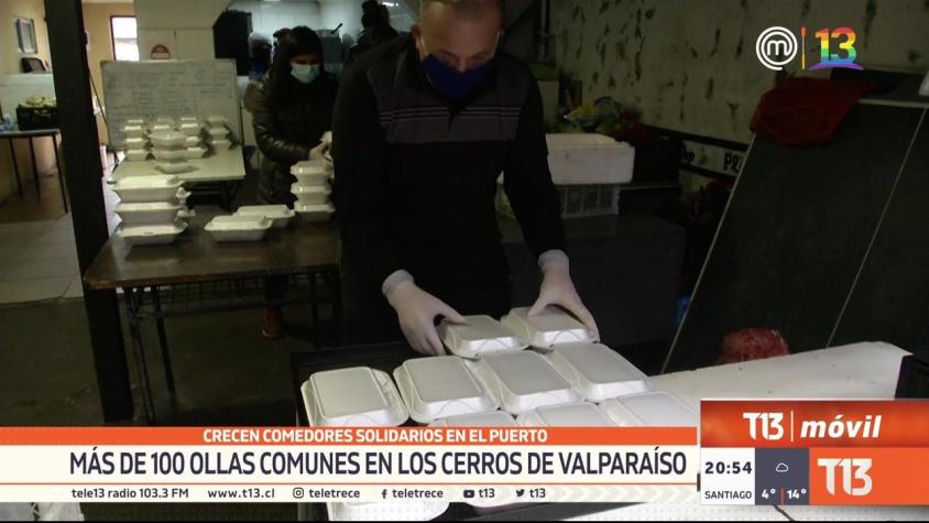 [VIDEO] Crecen comedores solidarios en Valparaíso: Más de 100 ollas comunes en los cerros porteños