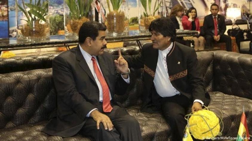 Gobierno de Bolivia acusa de "desestabilización" a Maduro y Morales