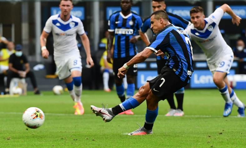 [VIDEO] La impecable ejecución de Alexis para volver al gol en el Inter de Milán