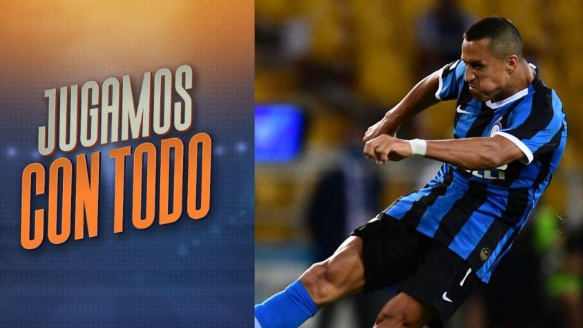 #JugamosConTodo: El Inter celebra "a la chilena" el golazo de Alexis