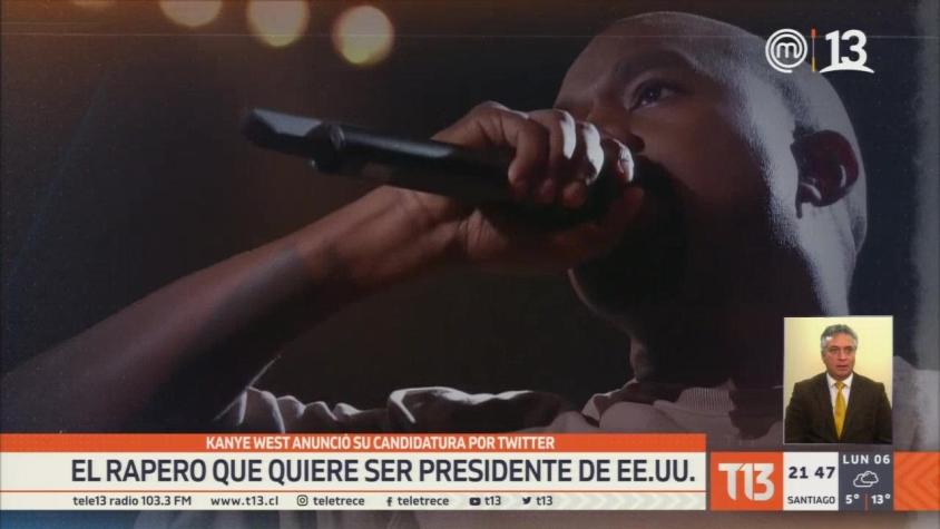 [VIDEO] Kanye West: El rapero que quiere ser Presidente de Estados Unidos