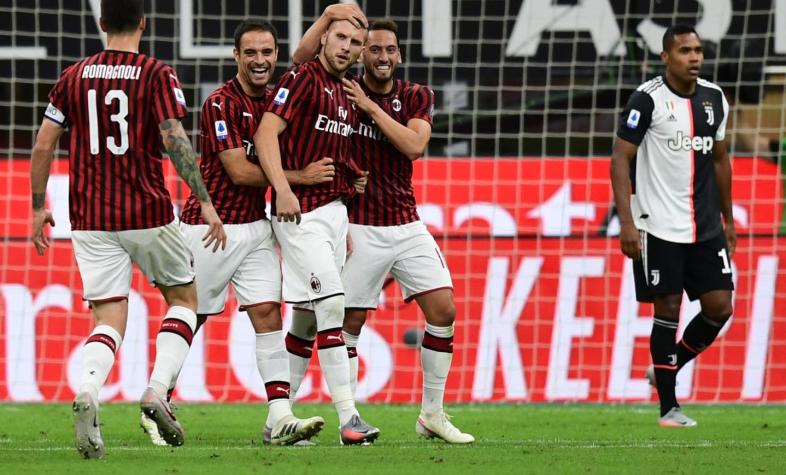 Juventus pierde el clásico ante AC Milan y mantiene en suspenso la pelea por el Scudetto