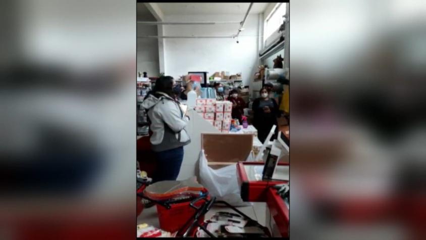 [VIDEO] Los porfiados de Meiggs: 41 detenidos en tienda que operaba bajo cuarentena