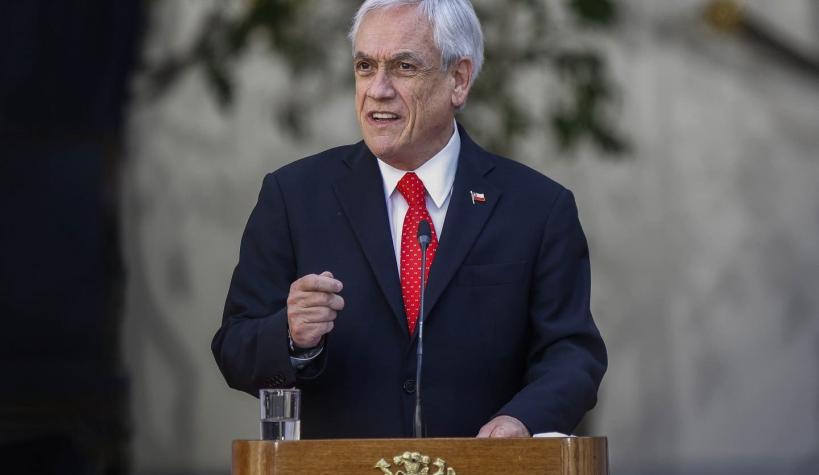 Piñera anuncia fortalecimiento de plan clase media con la entrega de bono de 500 mil pesos