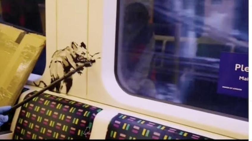 Borran obra de Banksy en el metro de Londres tras ser considerado un simple grafiti