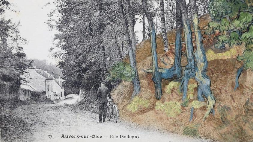 "Raíces de árbol" de Van Gogh: la postal que ayudó a encontrar el lugar pintado en su último cuadro