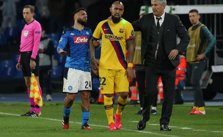Presidente del Napoli no quiere jugar en Barcelona la revancha por los octavos de la Champions