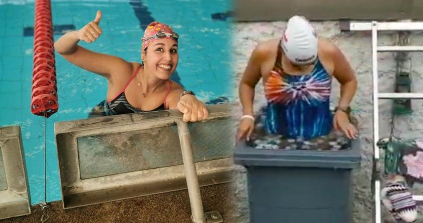 Adiós al tacho de basura: nadadora Bárbara Hernández consigue permiso para entrenar