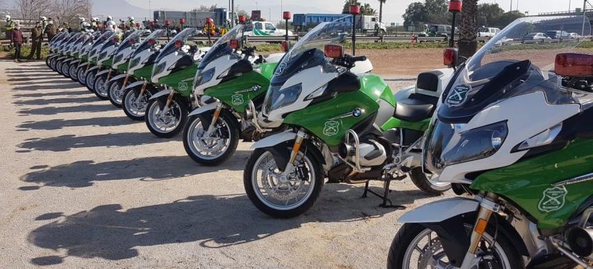 Última generación: Las nuevas motocicletas de Carabineros para combatir encerronas