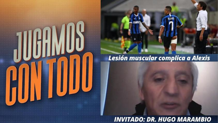 #JugamosConTodo: Lesión muscular complica a Alexis de cara a las semis de la Europa League
