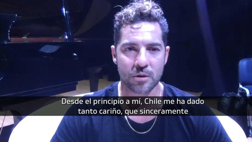 [VIDEO] David Bisbal busca crear música en pandemia: cantante español trabaja en casa