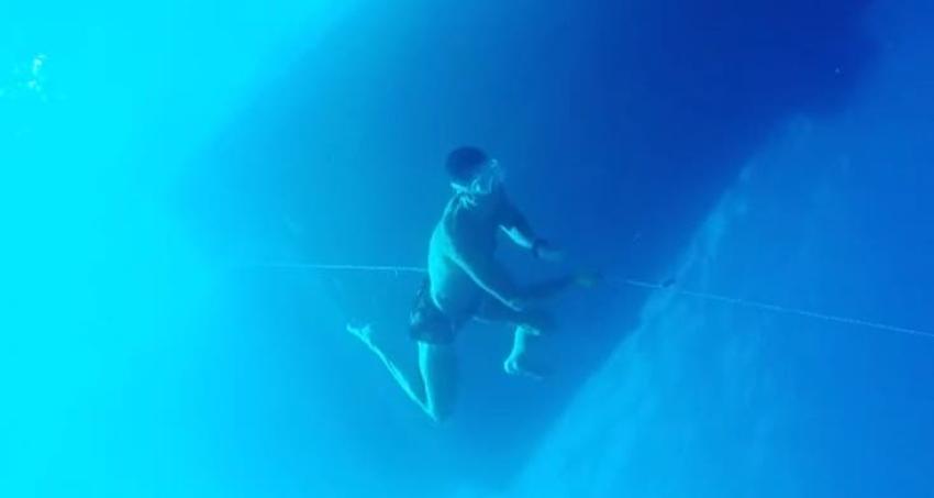 [VIDEO] “Llámame Neptuno”: el registro de Cristiano Ronaldo buceando a 14 metros bajo el mar