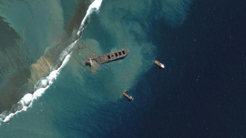 Derrame de petróleo en la isla Mauricio: Barco MV Wakashio vertió toneladas de crudo en el Índico