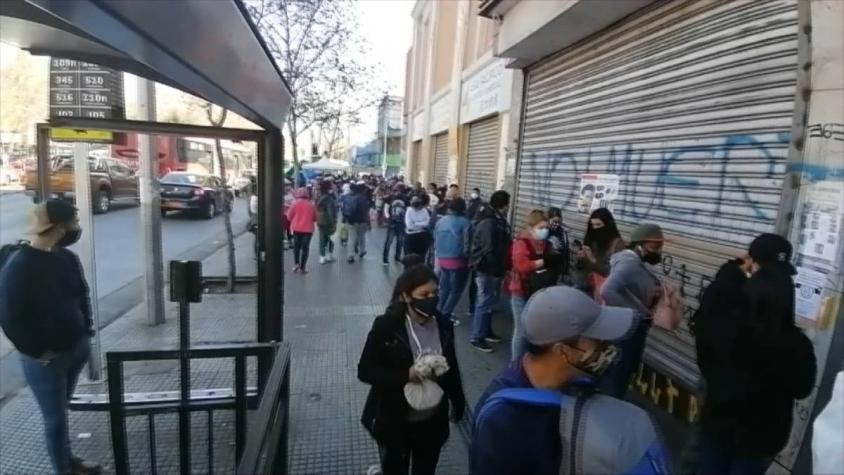 [VIDEO] Peligrosas aglomeraciones en centro de Santiago: Locales repletos y poca fiscalización