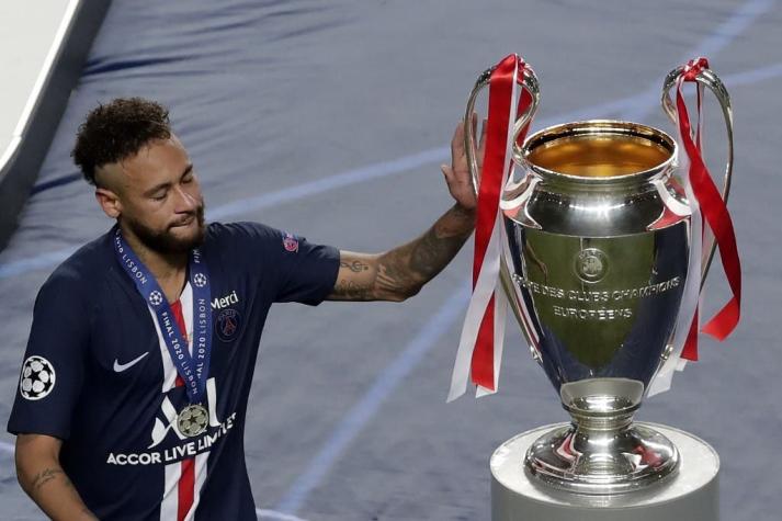 Las lágrimas de Neymar tras la derrota del PSG en el Bayern Munich