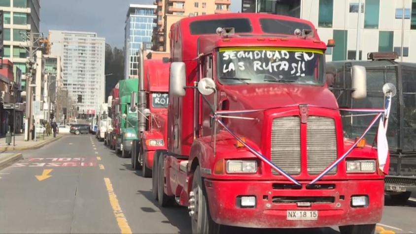 [VIDEO] Gremio de camioneros analiza paro nacional tras ataque incendiario en Collipulli
