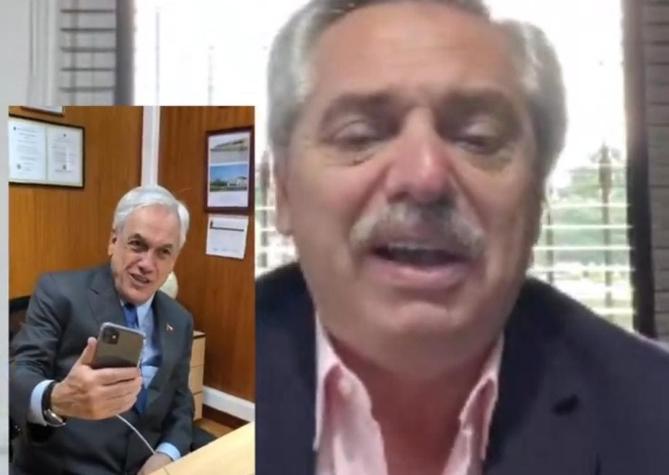 Piñera y Fernández celebran con videollamada el fin del roaming entre Chile y Argentina