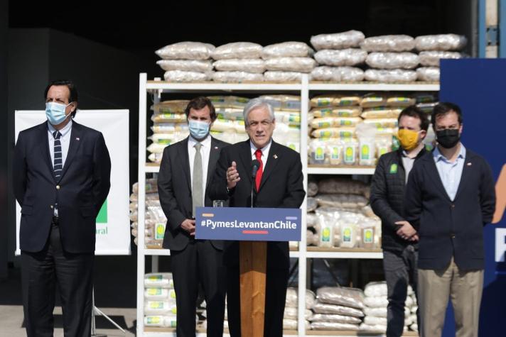 Piñera anuncia beneficios tributarios para Pymes y proyecto que modifica Ley de Quiebras