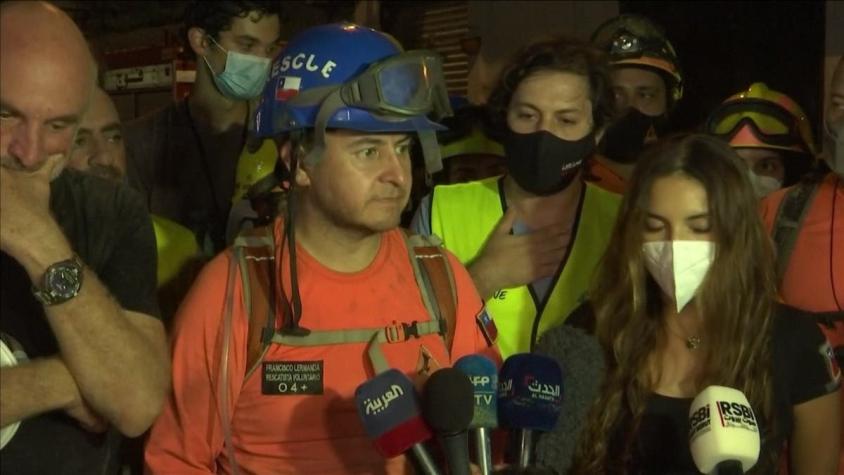 [VIDEO] Beirut agradece labor de rescatistas chilenos