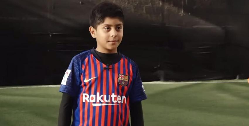 Niño chileno de 10 años que parte al Barcelona revela con qué club sueña ser campeón en nuestro país