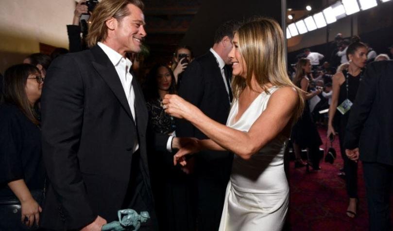 Publican primera imagen del reencuentro virtual de Jennifer Aniston y Brad Pitt en evento de caridad