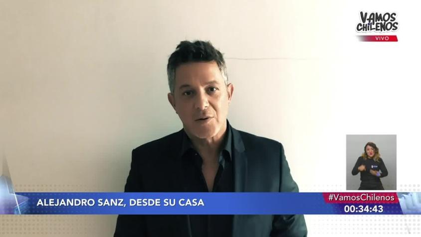 [VIDEO] El mensaje desde casa de Alejandro Sanz a "Vamos Chilenos"