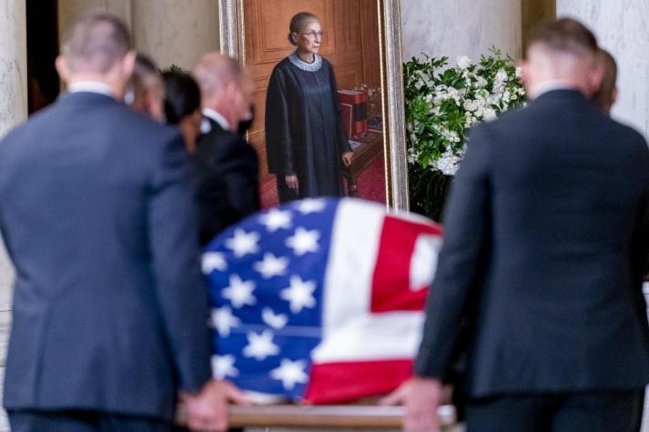 Estados Unidos rinde homenaje a la jueza Ruth Bader Ginsburg en la Corte Suprema
