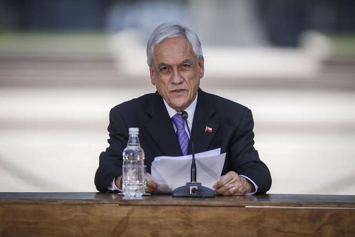 Piñera: "El país comienza a ponerse de pie, hemos reducido contagios y hay señales de recuperación"
