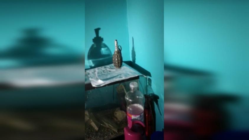[VIDEO] Antiexplosivos de la PDI allanaron casa en La Cisterna: tenía una granada activa