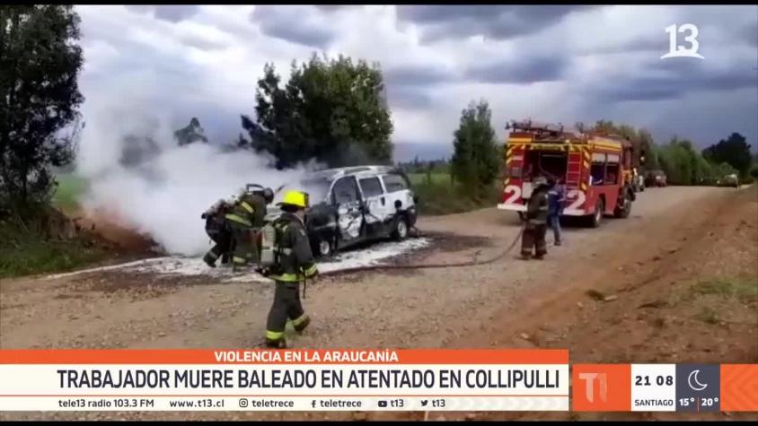[VIDEO] Trabajador muere baleado en atentado en Collipulli