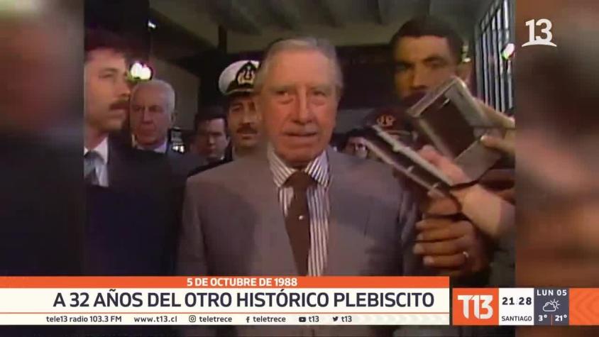 [VIDEO] 5 de octubre de 1988: A 32 años de otro histórico plebiscito