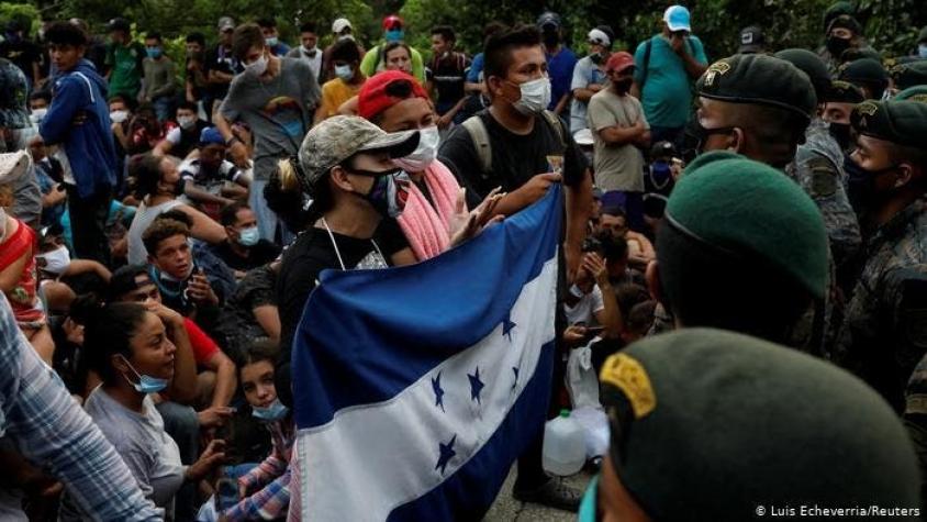 Caravana de migrantes genera tensión entre Guatemala y Honduras