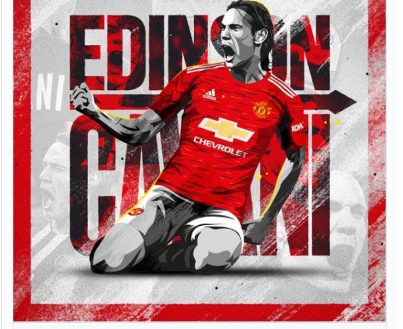 Manchester United oficializa la llegada de Edinson Cavani