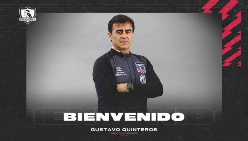 Colo-Colo presenta oficialmente a Gustavo Quinteros como su nuevo entrenador